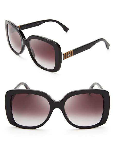 black fendi glasses|fendi black square sunglasses.